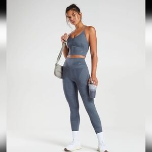 GYMSHARK | Women's Grey Geometric Patterned Buttery Soft Elevate Leggings